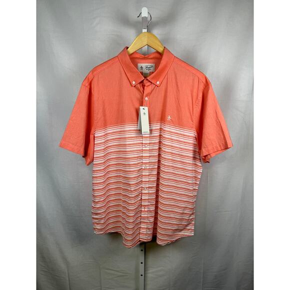 Original Penguin Other - Original Penguin Short Sleeve Button Up NEW 100% Cotton Men's Size XL